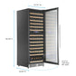 Avanti WCF148DE3S1 Avanti Refresh Dual-Zone Wine Cooler, 148 Bottle Capacity, Wood Accent Shelves, In Stainless Steel (Wcf148De3S-1)