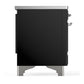 Ilve UMIB36NR3BKC Ilve Umib36Nr3Bkc Majestic Iii 36 Inch Induction Range With 6 Elements, 3.5 Cu. Ft. Total Oven Capacity (Triple Glass Door, Glossy Black, Chrome)