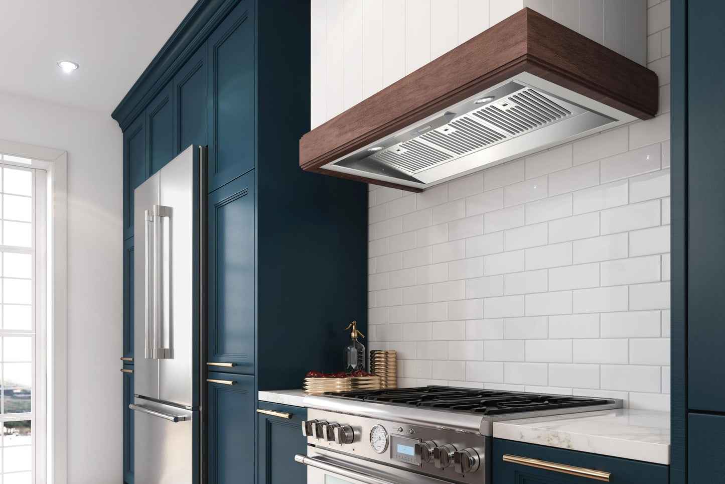 Xo Appliance XOIL4222KSE 42" 1000 Cfm Liner Insert Hood 22In D