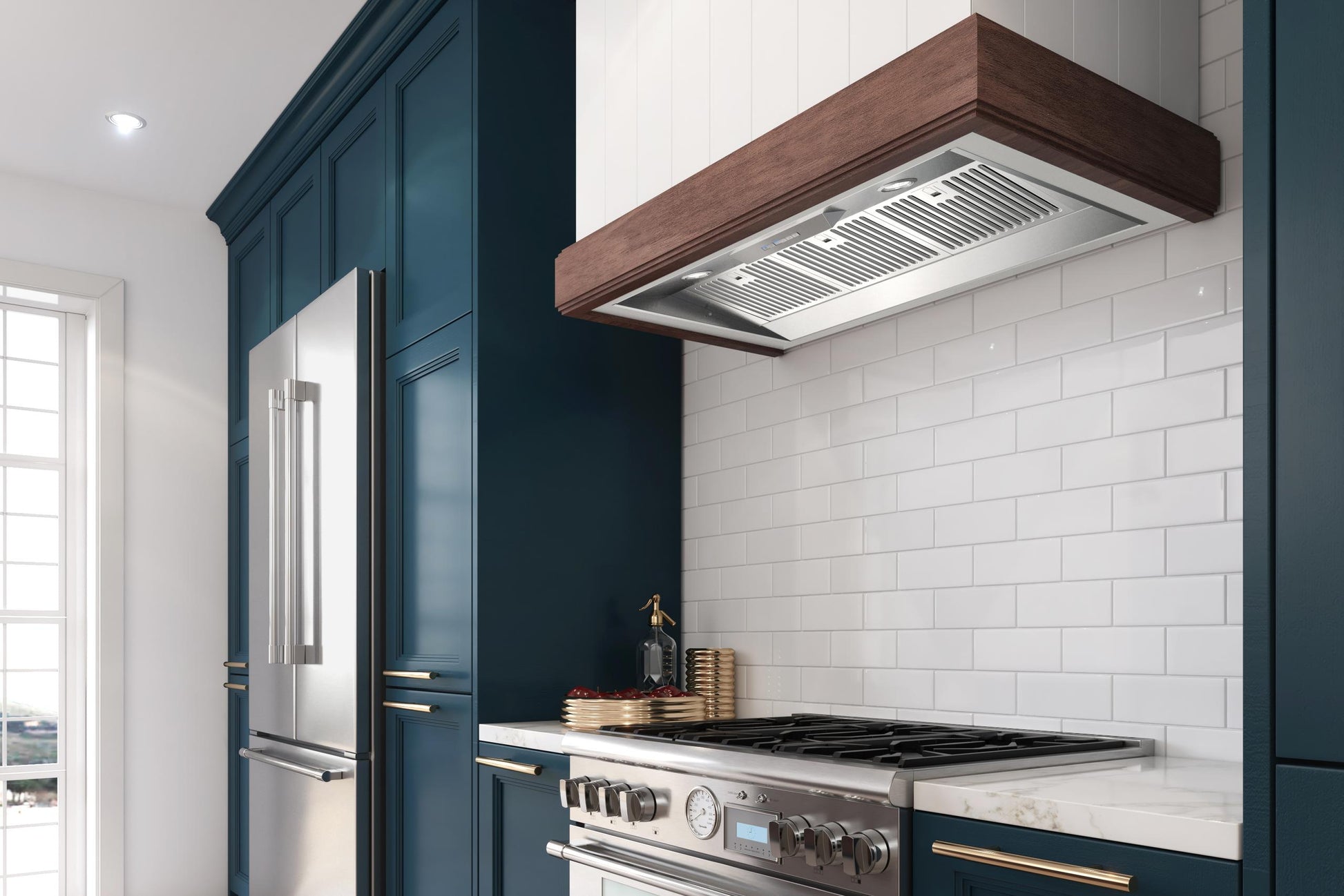 Xo Appliance XOIL4222KSE 42" 1000 Cfm Liner Insert Hood 22In D