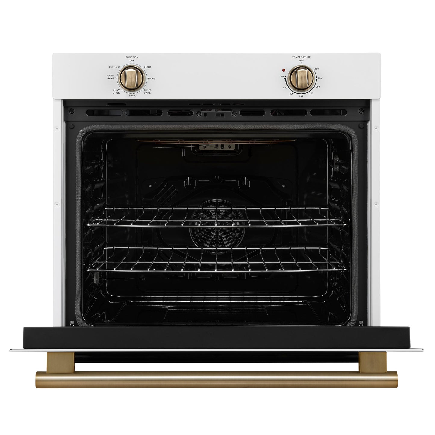 Forno FBOEL137030WHT Forno Vomero 30-Inch Wall Oven, White, 5 Cu.Ft Capacity, 3550 Watts Convection, Mechanical Controls, Manuel Steam Clean
