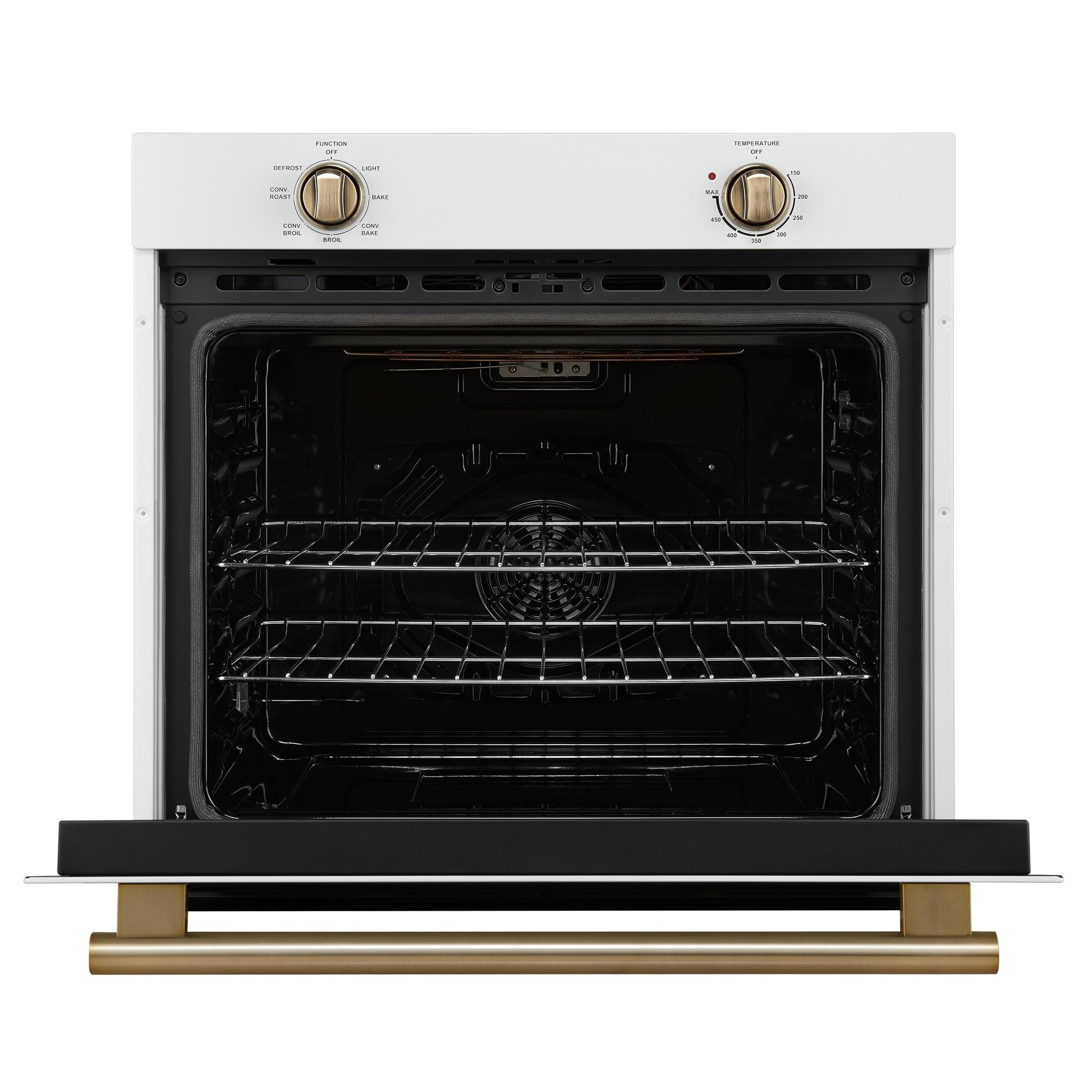 Forno FBOEL137030WHT Forno Vomero 30-Inch Wall Oven, White, 5 Cu.Ft Capacity, 3550 Watts Convection, Mechanical Controls, Manuel Steam Clean