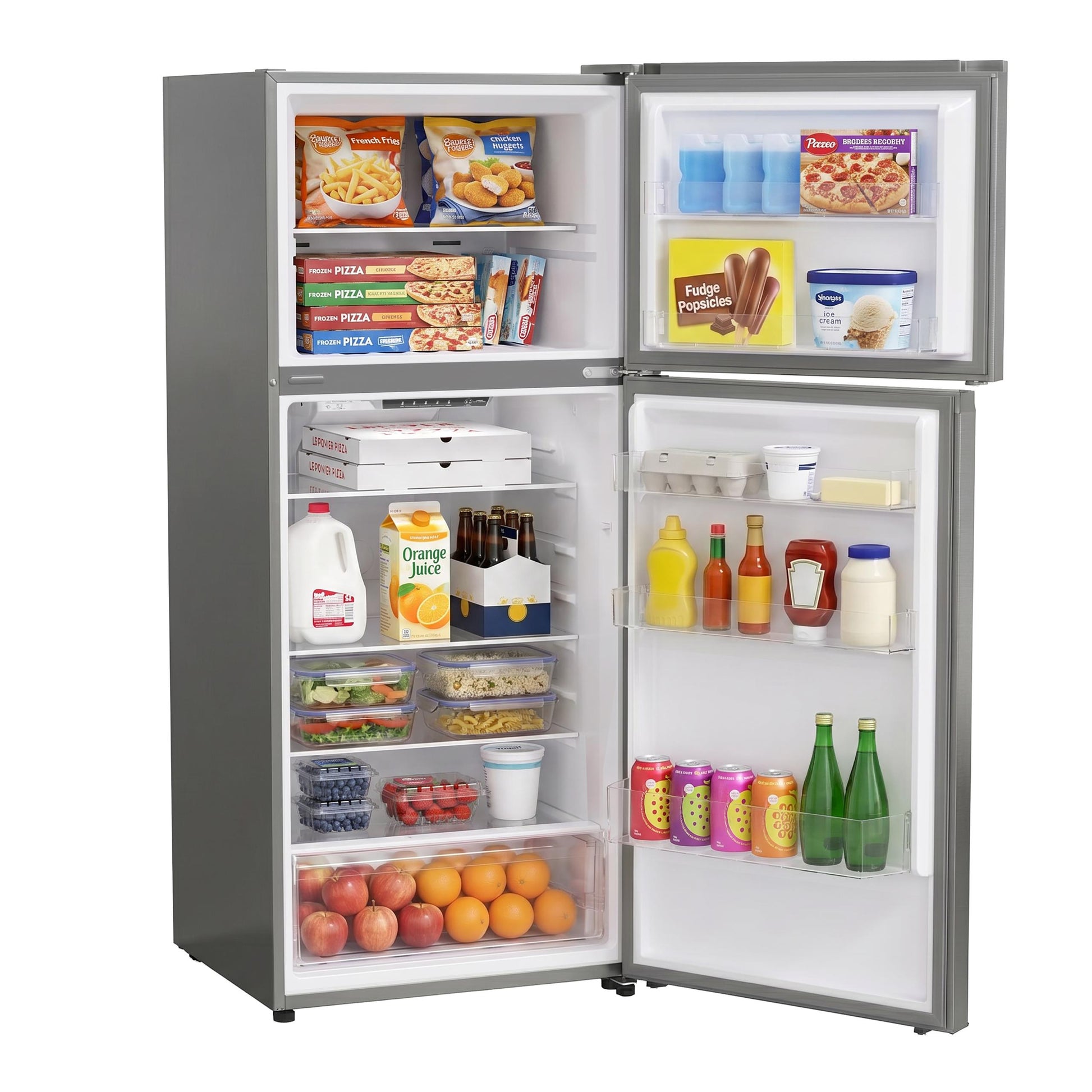Avanti AVFF146DLJ0SS Avanti Frost-Free Apartment Size Garage-Ready Refrigerator, 14.6 Cu. Ft. Capacity, In Stainless Steel (Avff146Dlj0Ss)