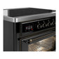 Ilve UMIB36NR3BKB Ilve Umib36Nr3Bkb Majestic Iii 36 Inch Induction Range With 6 Elements, 3.5 Cu. Ft. Total Oven Capacity (Triple Glass Door, Glossy Black, Burnished)