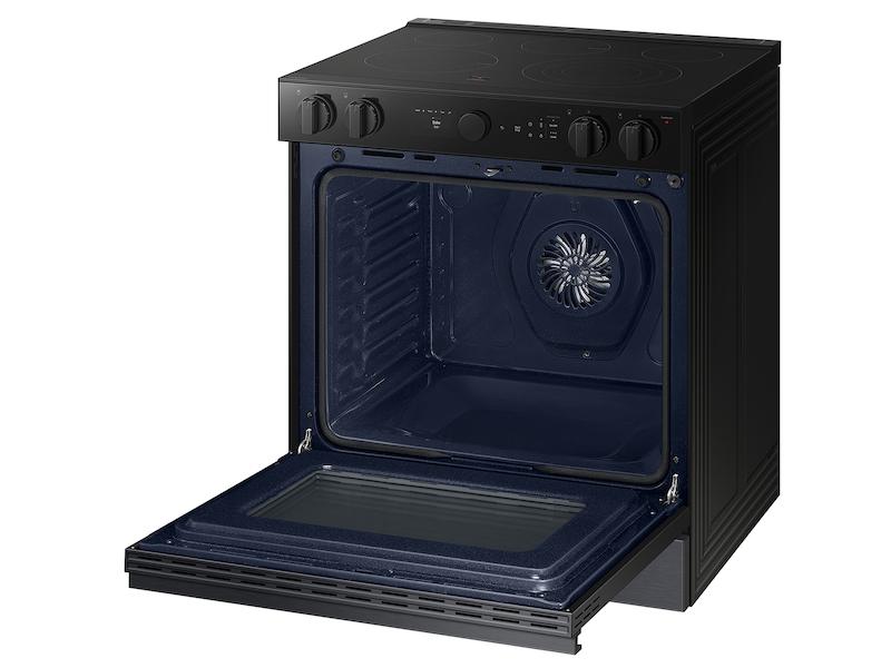 Samsung NSE6DG8500MT Bespoke 6.3 Cu. Ft. Smart Slide-In Electric Range With Air Sous Vide & Air Fry In Matte Black Steel