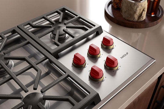 Wolf 9061697 36" Professional Gas Cooktop Brushed Brass Bezel Kit