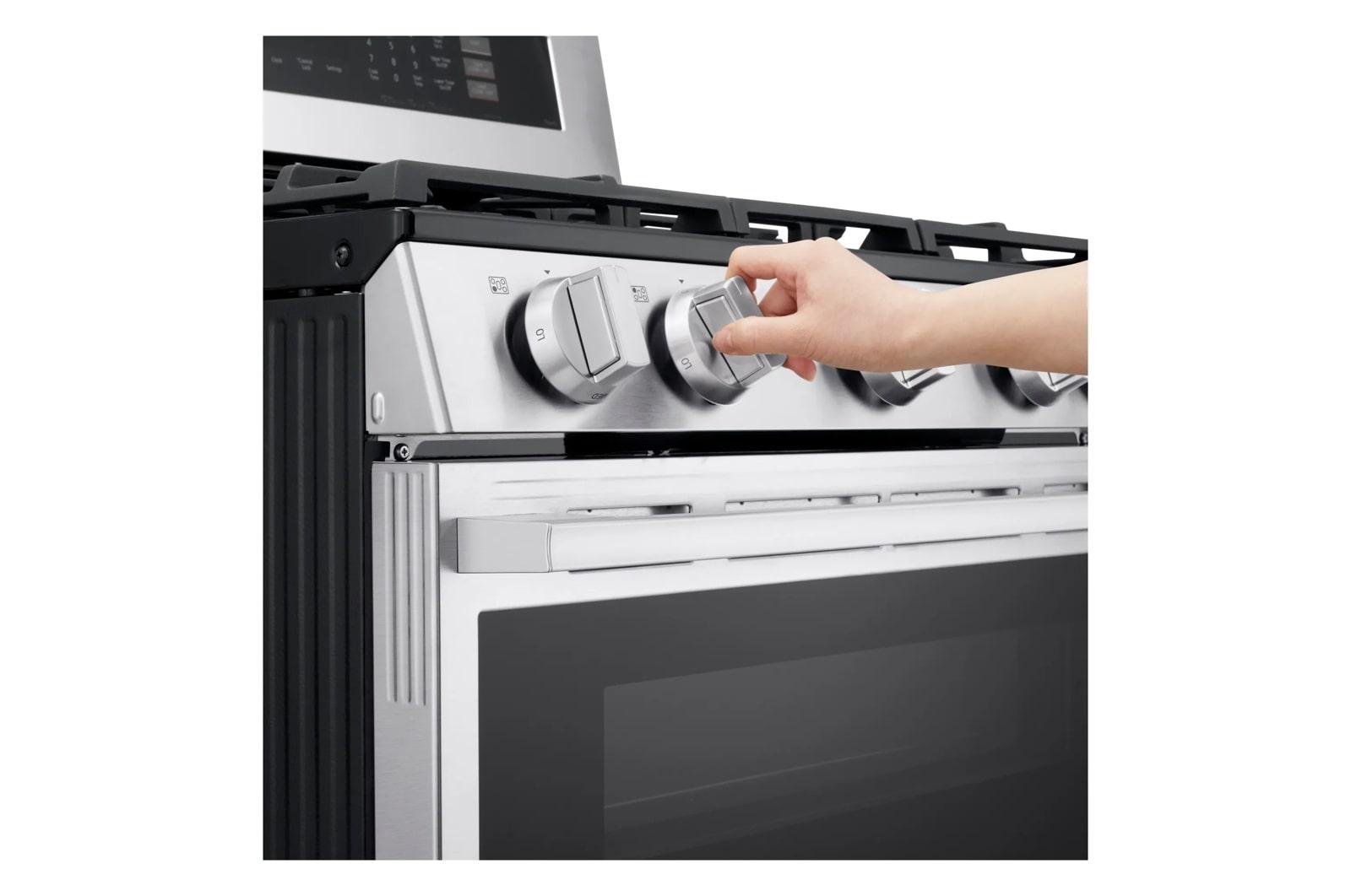 Lg LDGL6924Y 6.9 Cu. Ft. Smart Gas Double Oven Freestanding Range With Probake Convection®, Air Fry & Air Sous Vide
