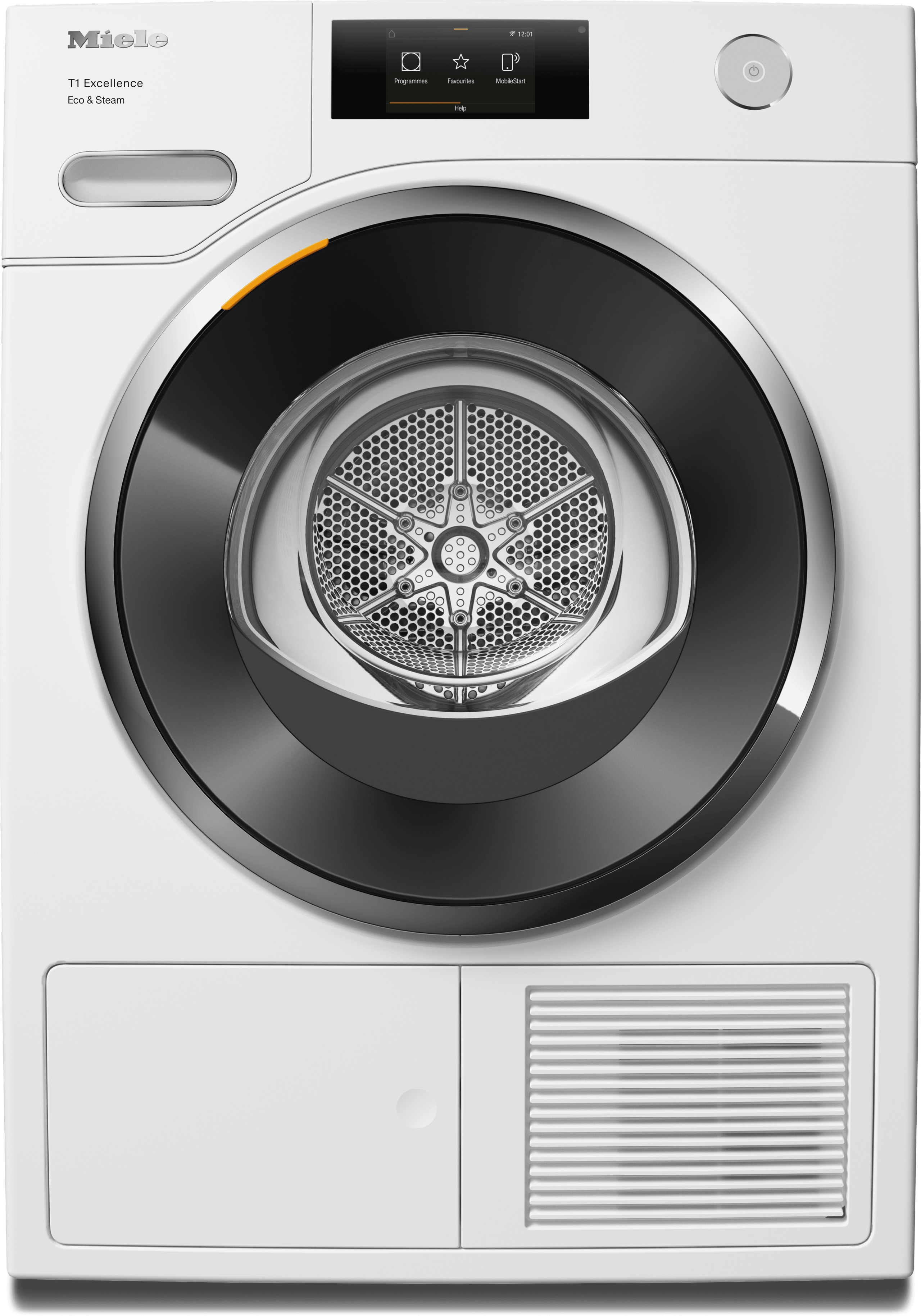 Miele TXR960WP Txr960Wp Eco&Steam - T1 Heat-Pump Dryer: 18 Lb (8 Kg) M Touch Steamcare Honeycomb Drum Fragrancedos Miele@Home