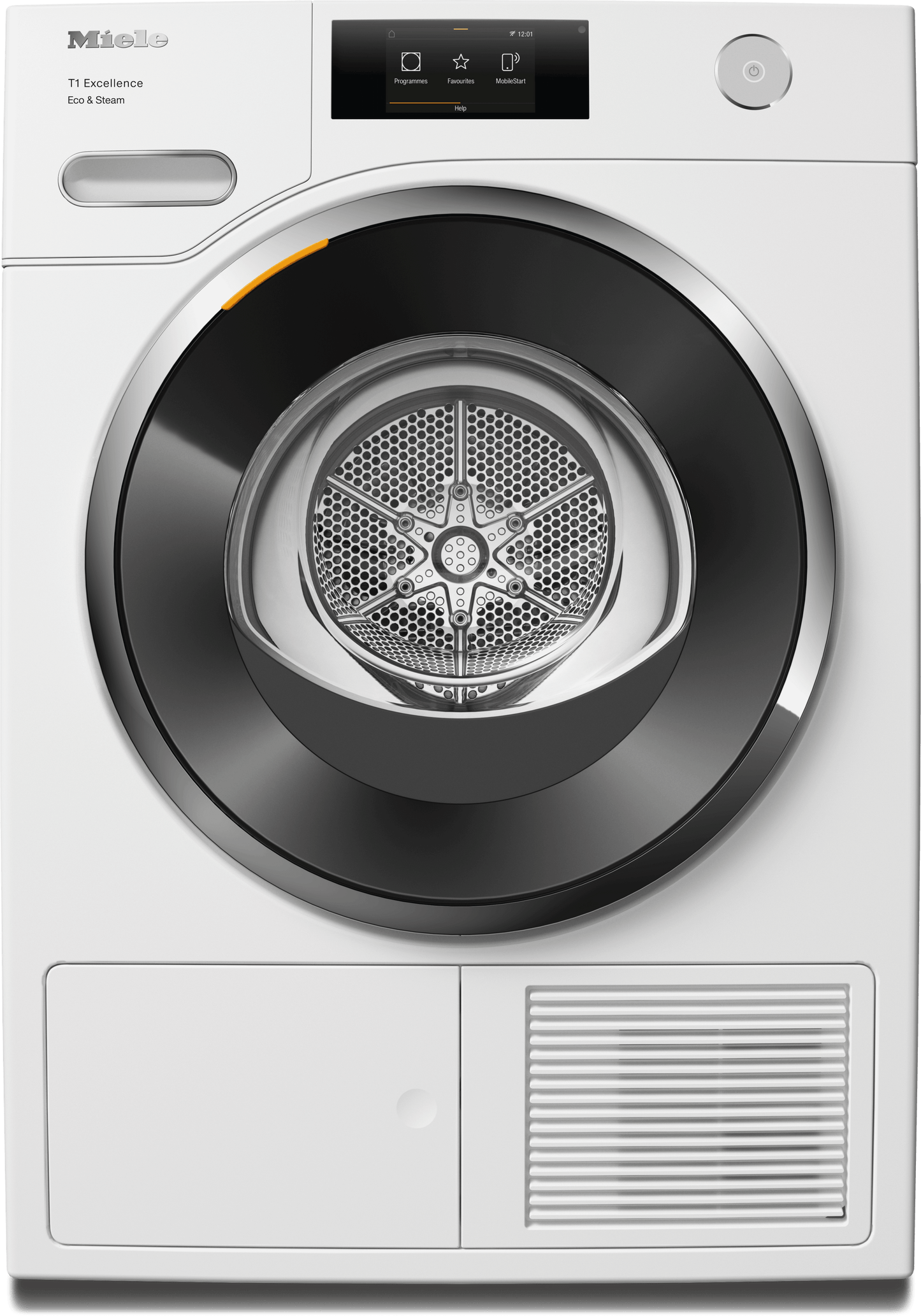 Miele TXR960WP Txr960Wp Eco&Steam - T1 Heat-Pump Dryer: 18 Lb (8 Kg) M Touch Steamcare Honeycomb Drum Fragrancedos Miele@Home