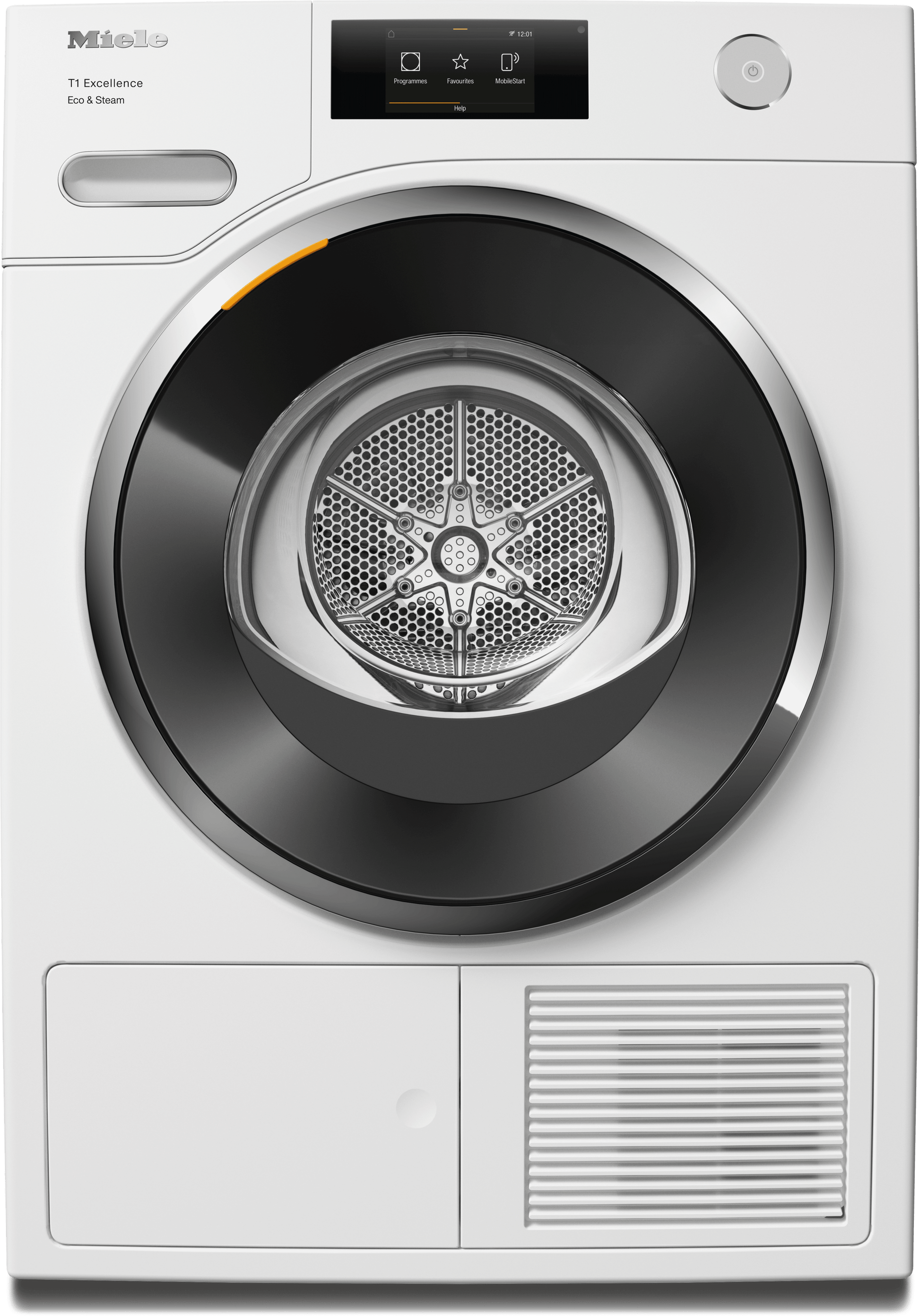 Miele TXR960WP Txr960Wp Eco&Steam - T1 Heat-Pump Dryer: 18 Lb (8 Kg) M Touch Steamcare Honeycomb Drum Fragrancedos Miele@Home
