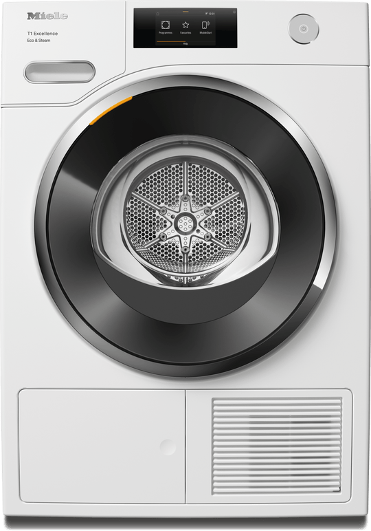 Miele TXR960WP Txr960Wp Eco&Steam - T1 Heat-Pump Dryer: 18 Lb (8 Kg) M Touch Steamcare Honeycomb Drum Fragrancedos Miele@Home