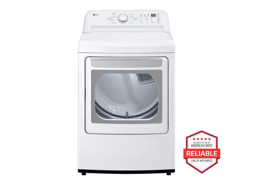 Lg DLE7010W 7.3 Cu. Ft. Ultra Large Capacity Electric Dryer With Sensor Dry Technology