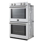 Forno FBOEL132430WHT Forno Vomero 30-Inch Double Wall Oven, White, 10 Cu.Ft Total Capacity, 7100W Convection, Mechanical Controls, Manuel Steam Clean