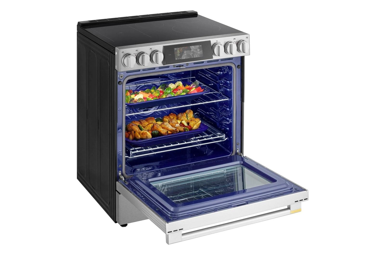 Lg LSIU6339XE Lg Signature 6.3 Cu. Ft. Smart Induction Slide-In Range With Dynamic Probake Convection®, Air Fry, Air Sous Vide, Pizza Mode And Ai Gourmet Camera