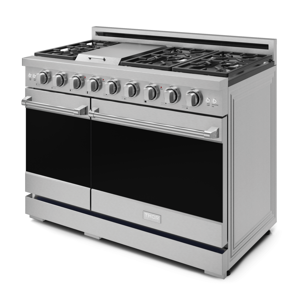 Thor Kitchen RSG48ELP 48 Inch Professional Lp Range With Pro-Style Knobs In Stainless Steel Gordon Ramsay Series - Rsg48Elp