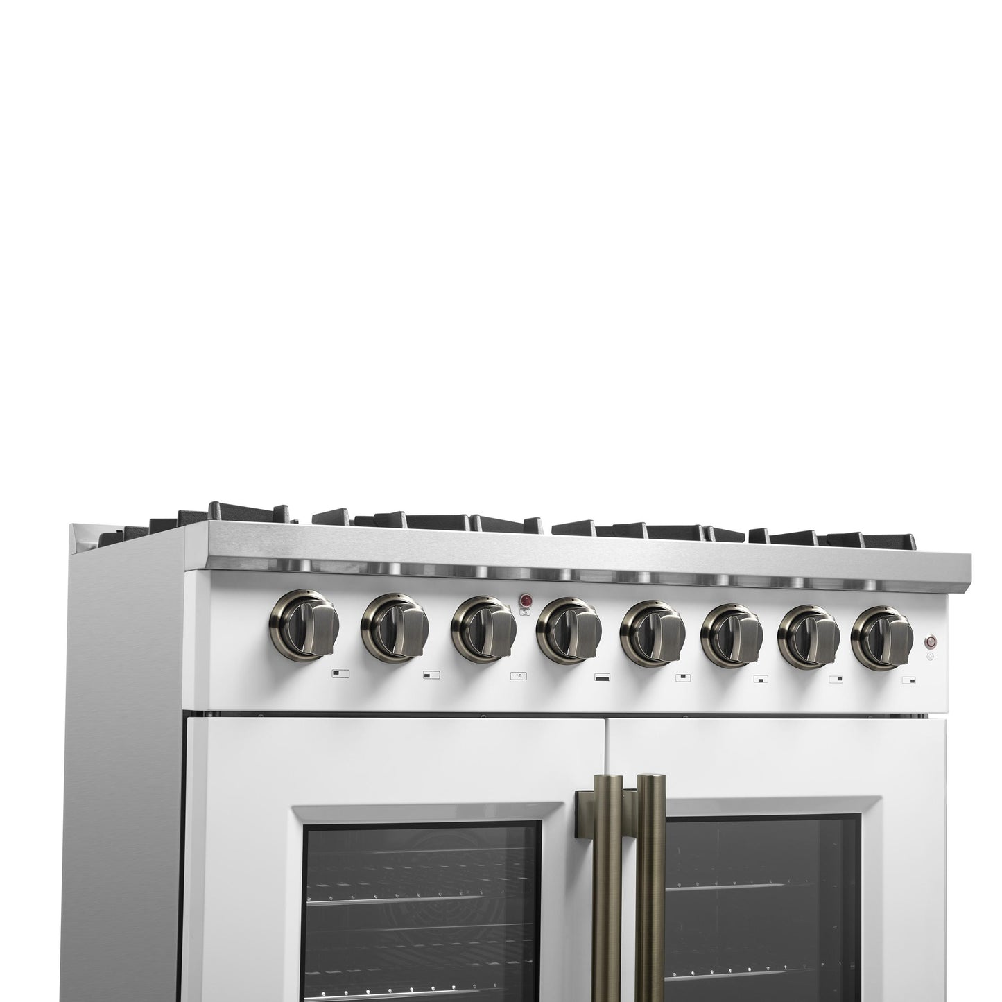 Forno FFSGS635636WHT Forno Galiano 36-Inch Freestanding French Door Dual Fuel Range White