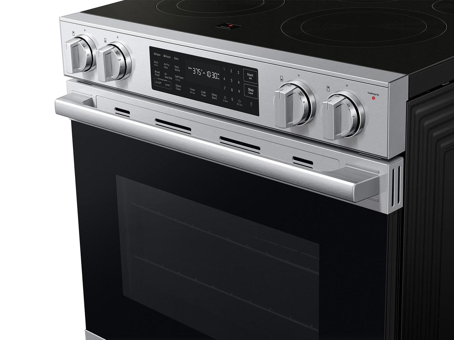Samsung NSE80H63SR Bespoke Smart Slide-In Electric Range Pro Style Design Air Fry Max True Convection