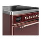 Ilve UMIB30QNR3BUP Ilve Umib30Qnr3Bup Majestic Iii 30 Inch Induction Range With 4 Elements, 4 Cu. Ft. Oven Capacity (Solid Door, Burgundy, Copper)