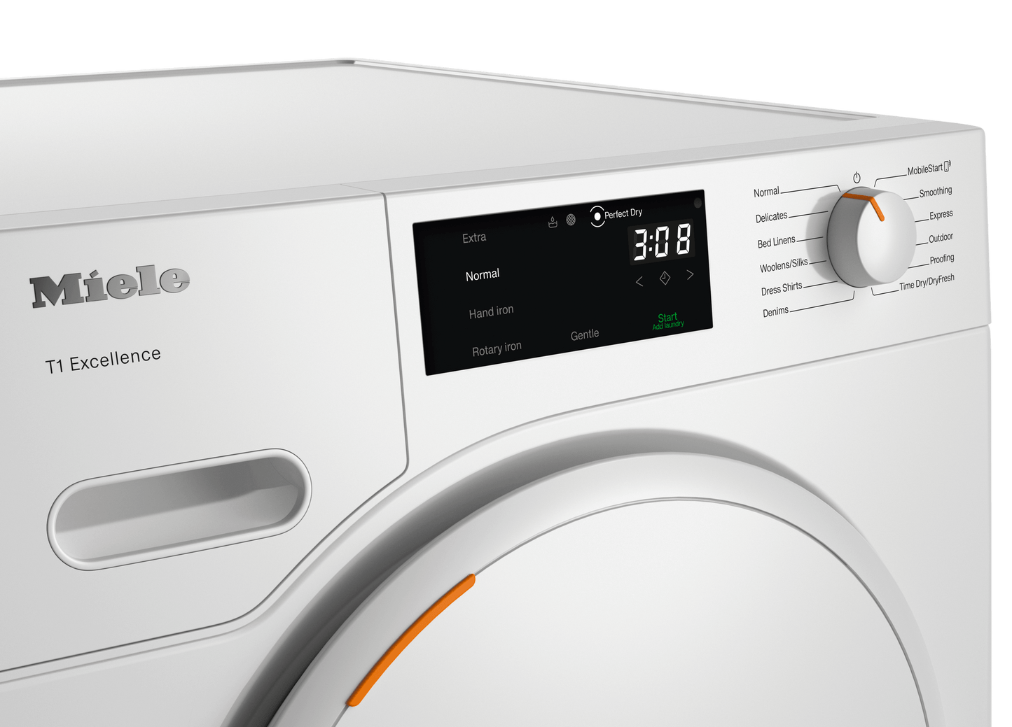 Miele TXD160WP Txd160Wp Lotus White - T1 Heat-Pump Dryer: 18 Lb Directsensor Honeycomb Drum Fragrancedos Miele@Home Ecodry