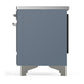 Ilve UMDIB40QNR3BGC Ilve Umdib40Qnr3Bgc Majestic Iii 40 Inch Induction Range With 6 Elements, 3.82 Cu. Ft. Total Oven Capacity (Solid Door, Blue Grey, Chrome)