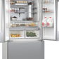 Bosch B36CT84ENS 800 Series, French Door Bottom Freezer, Multi Door, 36'', Brushed Steel (With Anti-Fingerprint), Total No Frost