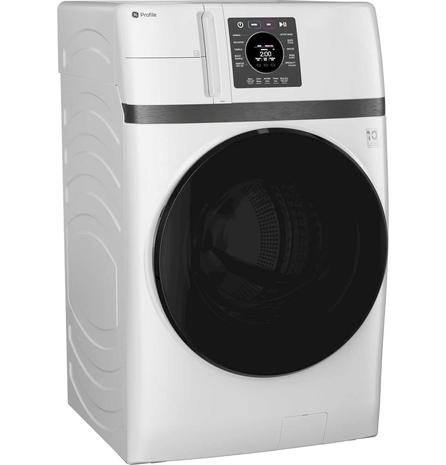 Ge Appliances PFQ83HSSWWW Ge Profile™ Energy Star® 4.6 Cu. Ft. Capacity Ultrafast Combo With Ventless Inverter Heat Pump Technology Washer/Dryer