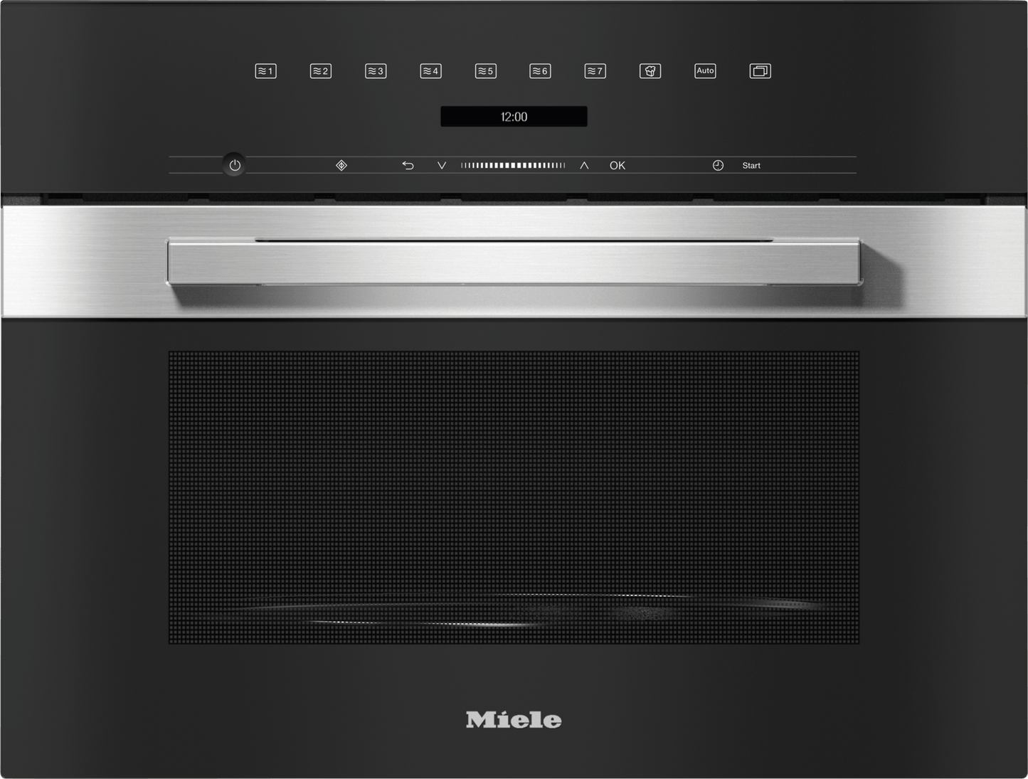 Miele M7240TCCTS M 7240 Tc Am Clean Touch Steel - Built-In Microwave Oven, 24" Width In A Design That Is The Perfect Complement With Controls On The Top.