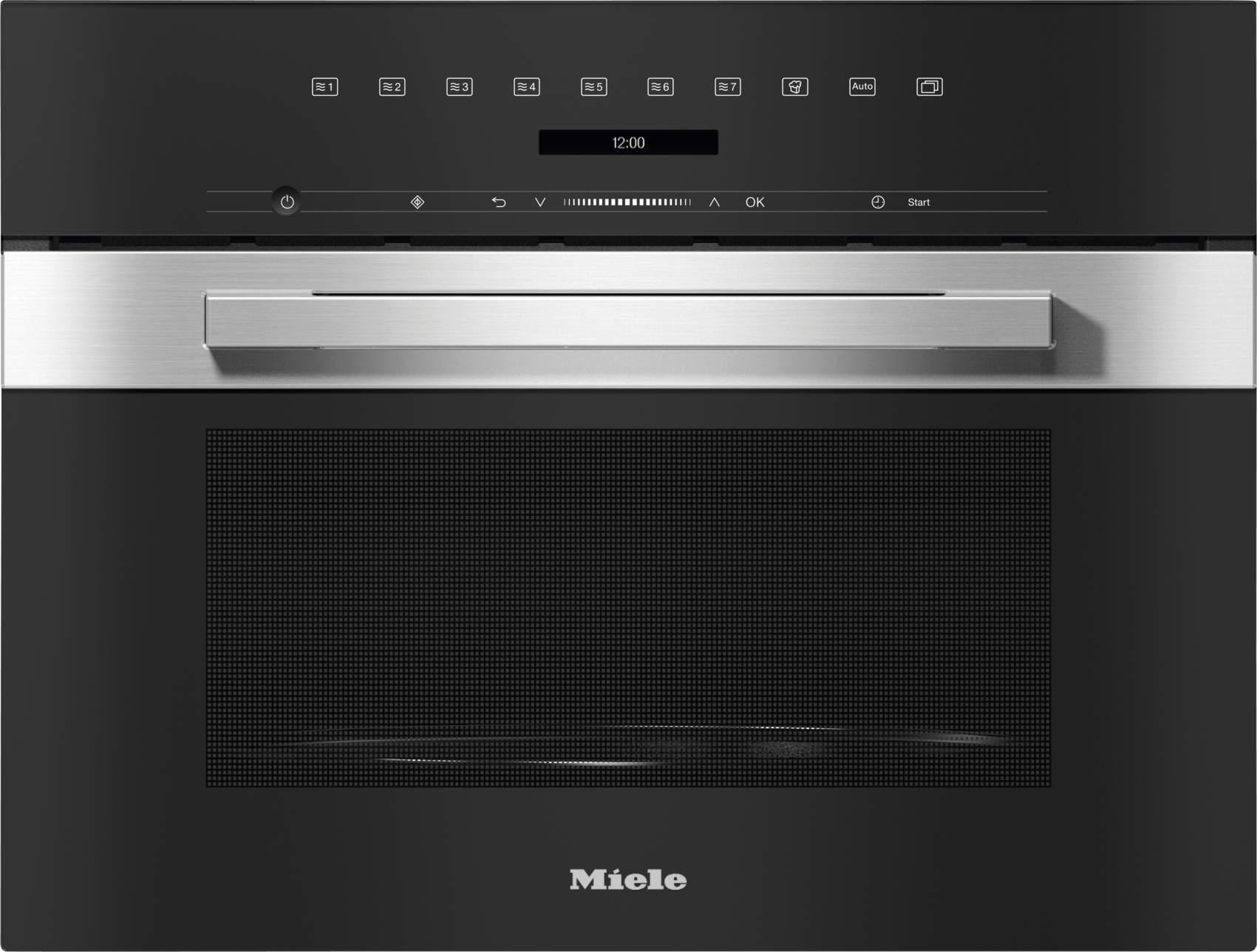 Miele M7240TCCTS M 7240 Tc Am Clean Touch Steel - Built-In Microwave Oven, 24" Width In A Design That Is The Perfect Complement With Controls On The Top.