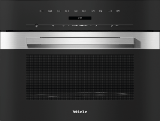 Miele M7240TCCTS M 7240 Tc Am Clean Touch Steel - Built-In Microwave Oven, 24" Width In A Design That Is The Perfect Complement With Controls On The Top.