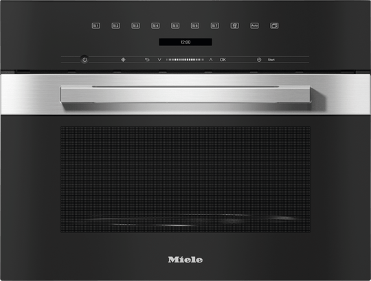 Miele M7240TCCTS M 7240 Tc Am Clean Touch Steel - Built-In Microwave Oven, 24" Width In A Design That Is The Perfect Complement With Controls On The Top.