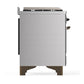 Ilve UM48FNR3SSBLP Ilve Um48Fnr3Ssblp Majestic Iii 48 Inch Dual Fuel Range With 8 Burners And Griddle, Dual Function Burner Up To 25,000 Btu (Liquid Propane, Triple Glass Door, Stainless Steel, Burnished)