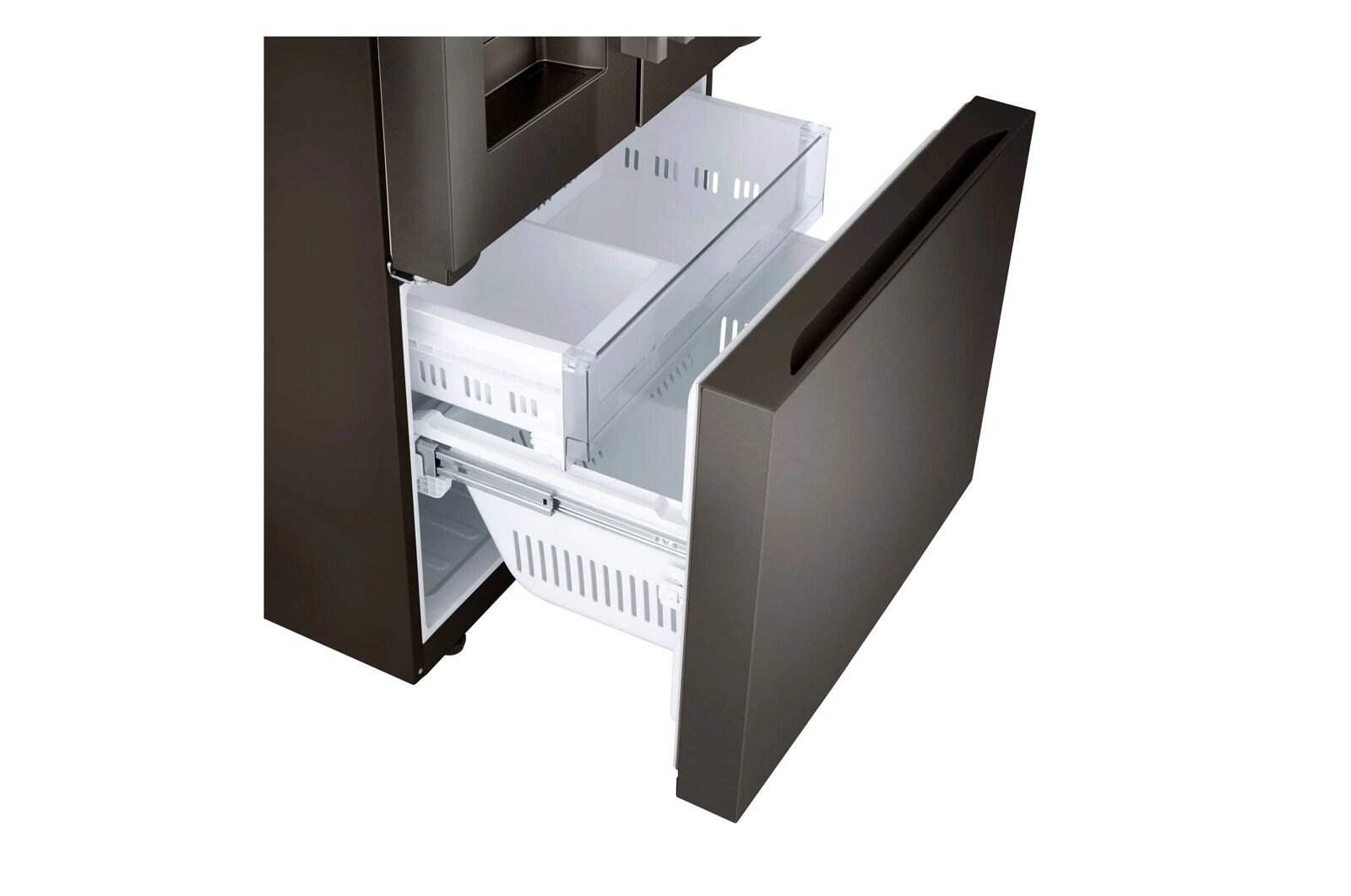 Lg LF25H6330D 25 Cu.Ft. 3-Door French Door Refrigerator With New Hybrid Handle Design And External Ice And Water Dispenser