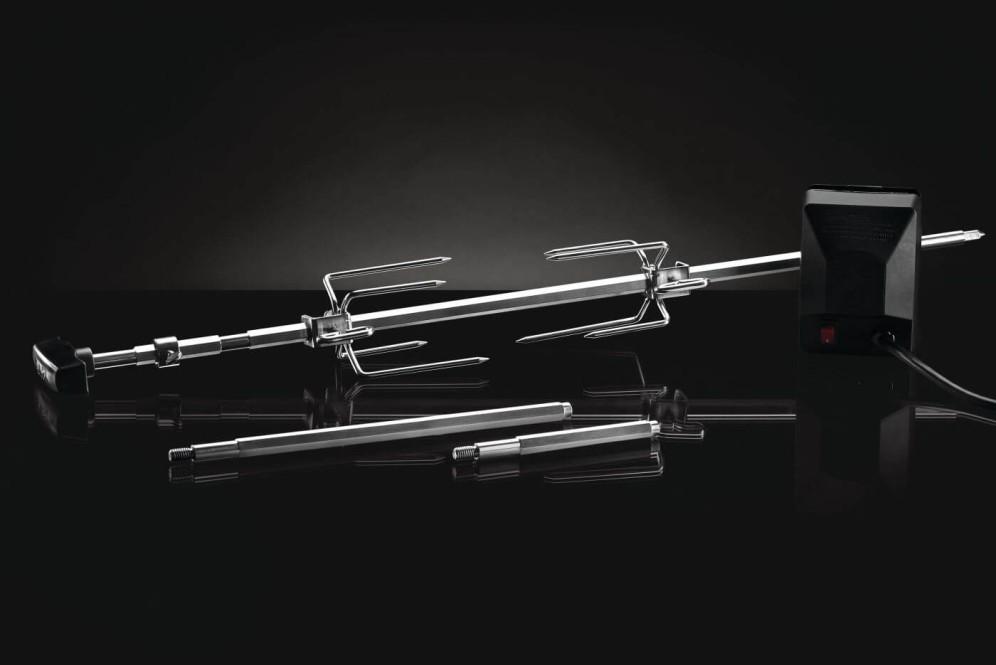 Napoleon Bbq 69241 Heavy Duty Rotisserie Kit For Pro Charcoal Kettle 22 And 18-Inch Grills