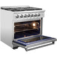 Nxr Ranges AKD3605LP 36-In. Culinary Series Professional Style Lp Gas And Electric Dual Fuel Range, Stainless Steel