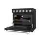 Thor Kitchen RSE36PBSS 36 Inch Professional Electric Range In Black/Stainless Steel Gordon Ramsay Series