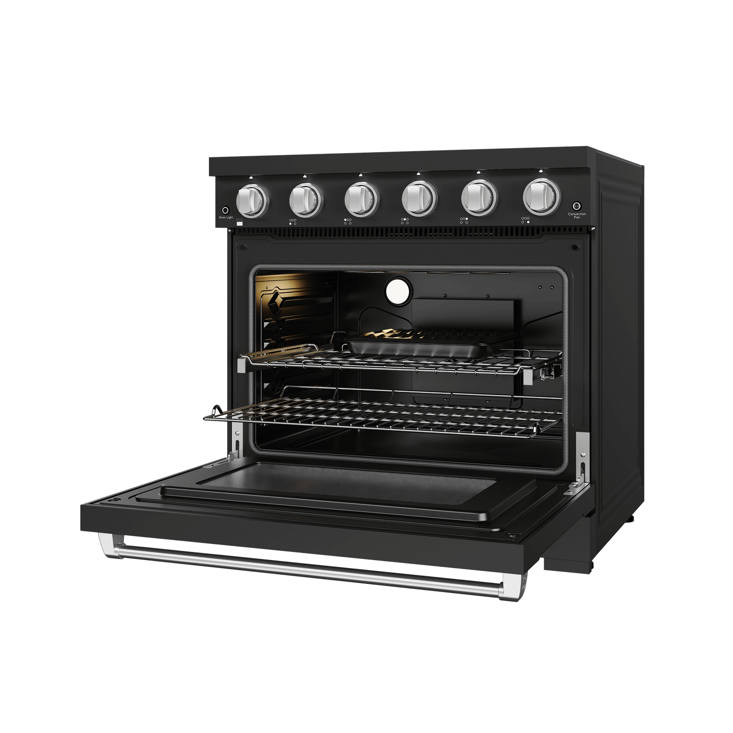 Thor Kitchen RSE36PBSS 36 Inch Professional Electric Range In Black/Stainless Steel Gordon Ramsay Series