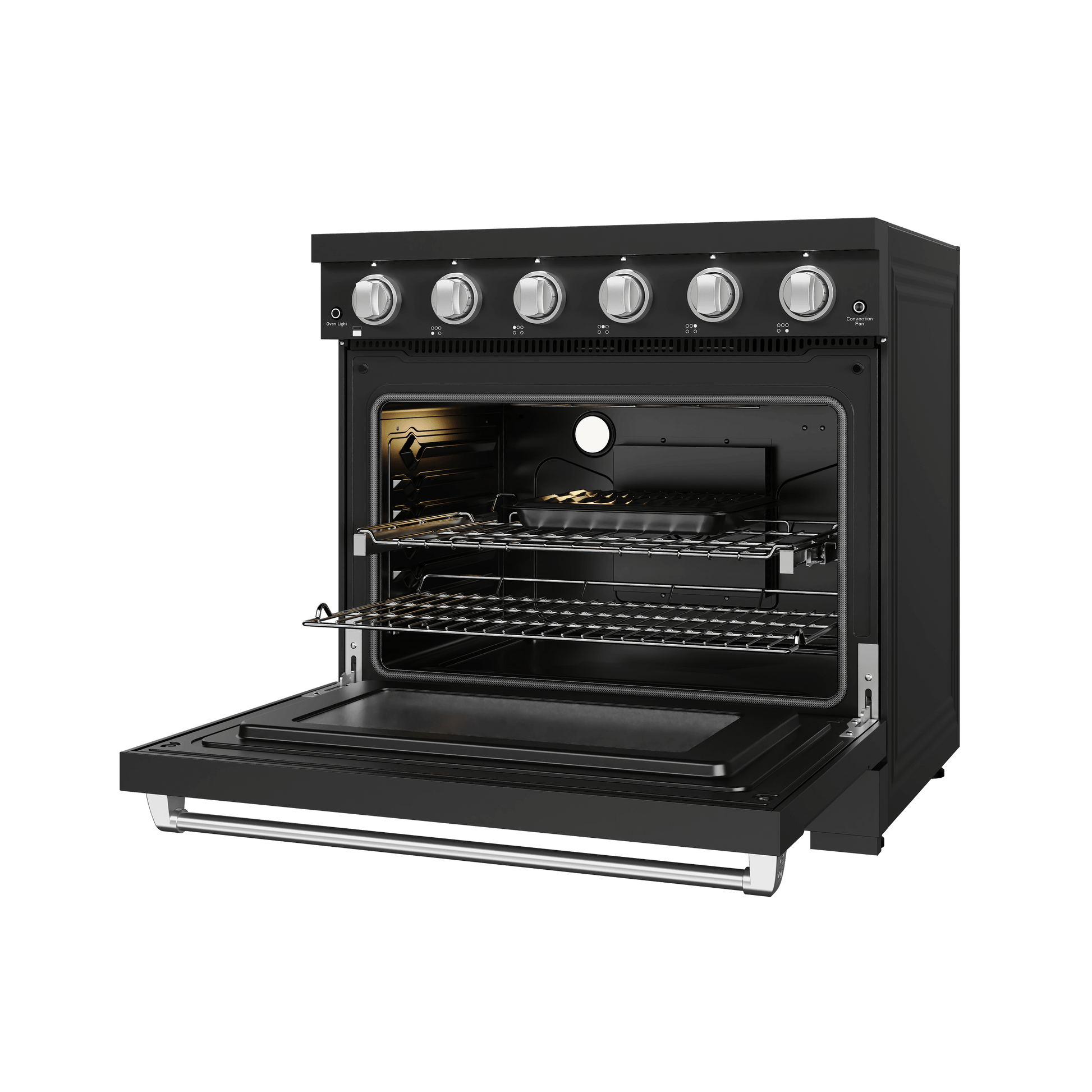 Thor Kitchen RSE36PBSS 36 Inch Professional Electric Range In Black/Stainless Steel Gordon Ramsay Series