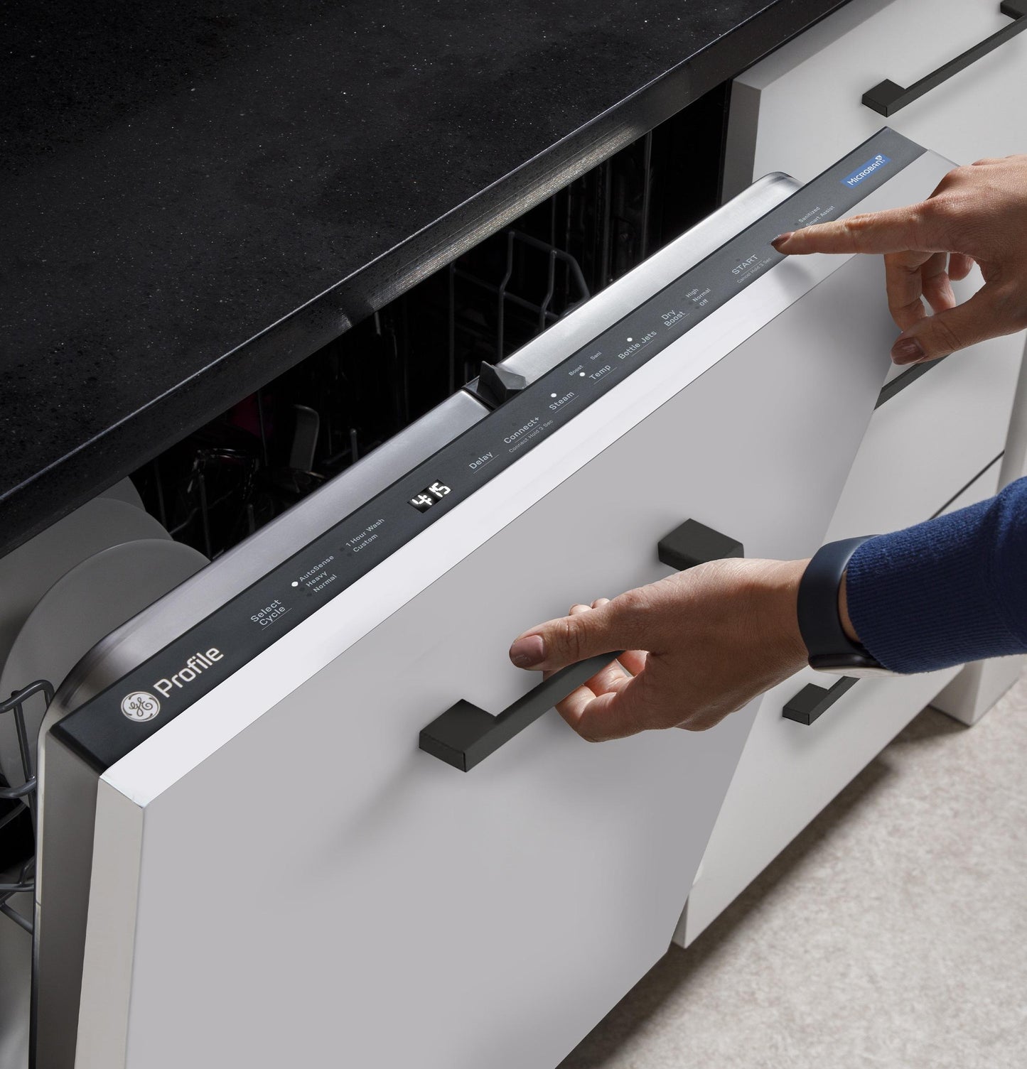 Ge Appliances PDT715SIYII Ge Profile™ Energy Star® Panel-Ready Top Control Stainless Interior Dishwasher With Microban™ Antimicrobial Technology