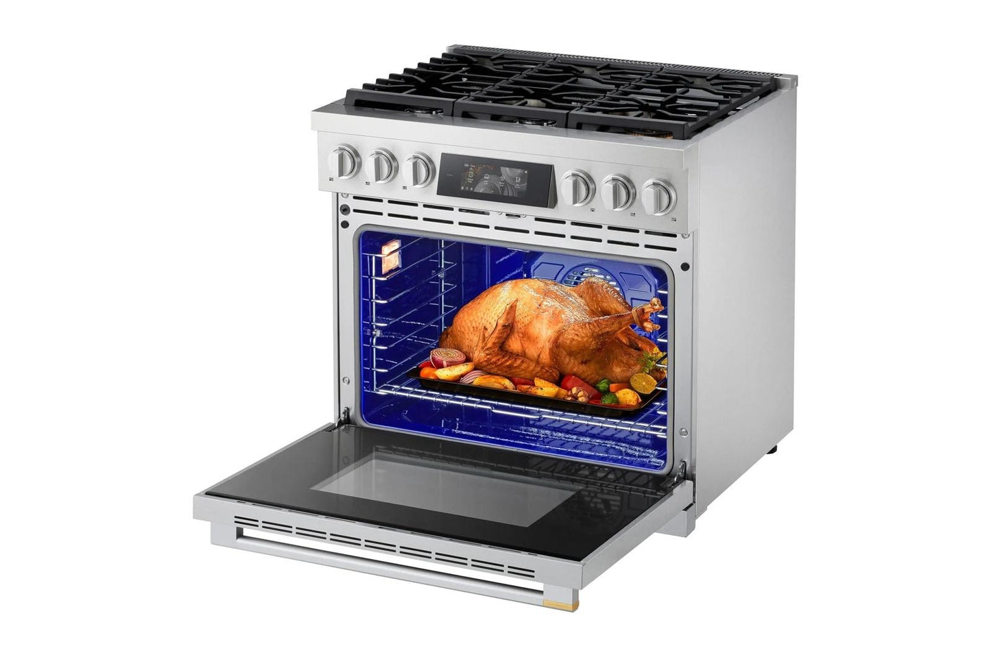 Lg LPGU6319Y Lg Signature 6.3 Cu. Ft. Smart Gas Slide-In Pro Range With Dynamic Probake® Convection, Air Fry, Air Sous Vide And Roast Mode