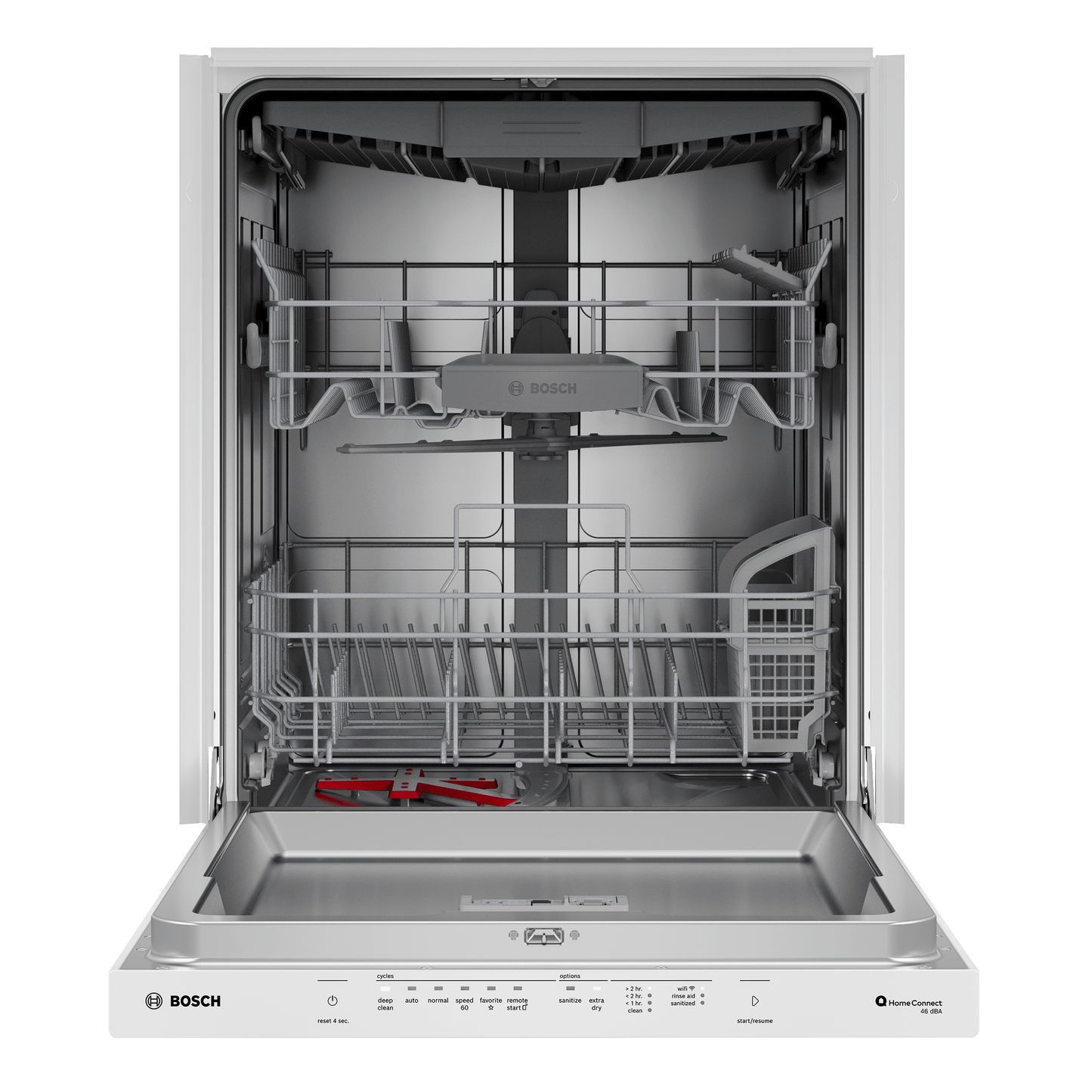 Bosch SHP53EM2N 300 Series, Built-Under Dishwasher, 24'', White