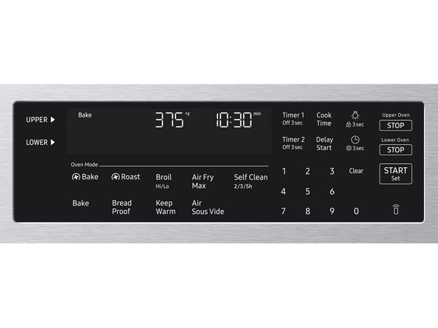 Samsung NSG90H60DR Bespoke Smart Slide-In Gas Range Flex Duo™ Oven Pro Style Design Dual True Convection