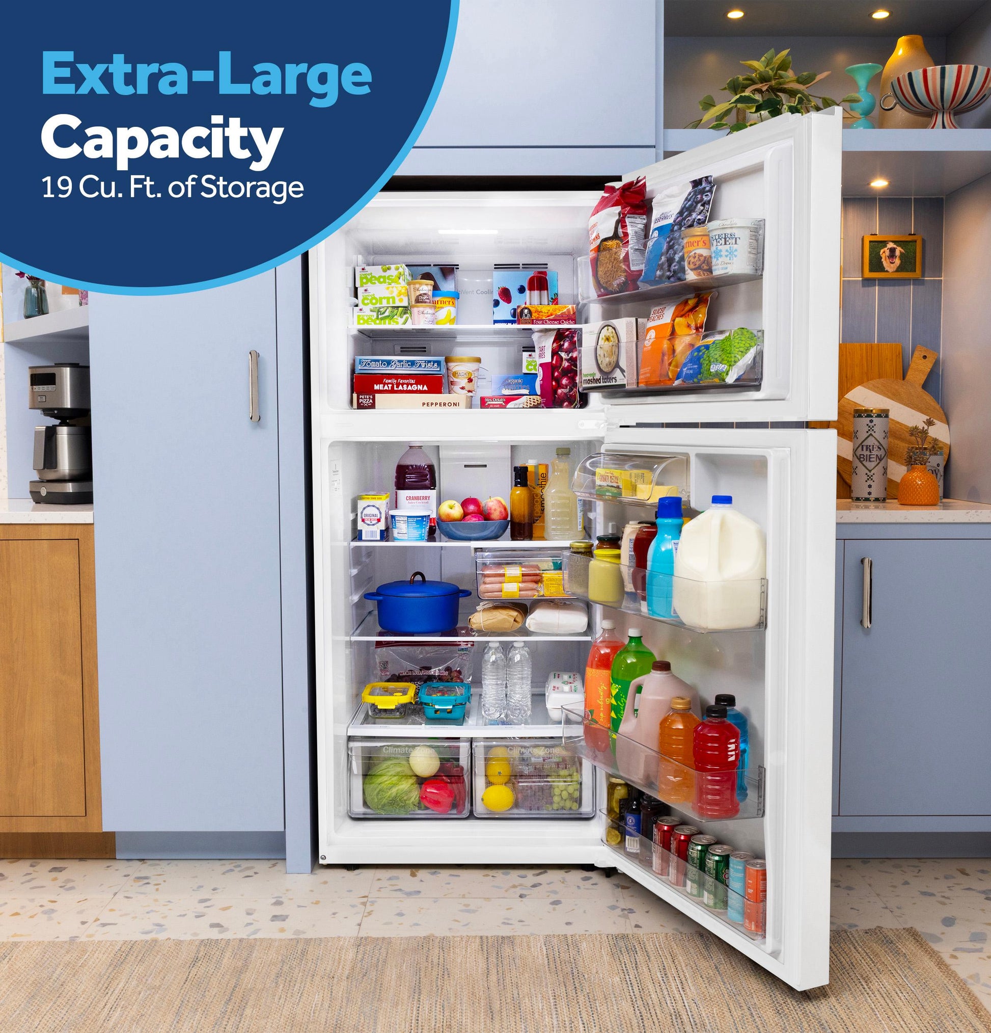 Ge Appliances GPS19KGZWW Ge 19 Cu. Ft. Garage Ready Top-Freezer Refrigerator