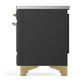 Ilve UMIB36QNR3MGG Ilve Umib36Qnr3Mgg Majestic Iii 36 Inch Induction Range With 6 Elements, 3.5 Cu. Ft. Total Oven Capacity (Solid Door, Graphite Matte, Brass)