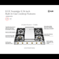 Ilve UHCP965FNSSGLP Ilve Uhcp965Fnssglp Nostalgie Ii 36 Inch Gas Cooktop With Griddle, In Stainless Steel (Liquid Propane, Brass)