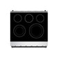 Thor Kitchen RSE30PBLK 30 Inch Professional Electric Range With Precision Knob Control In Stainless Steel And Black Gordon Ramsay Series
