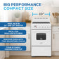 Avanti CERU200P0W Avanti 20-Inch Freestanding Electric Range With Ceramic Glass Cooktop, In White (Ceru200P0W)
