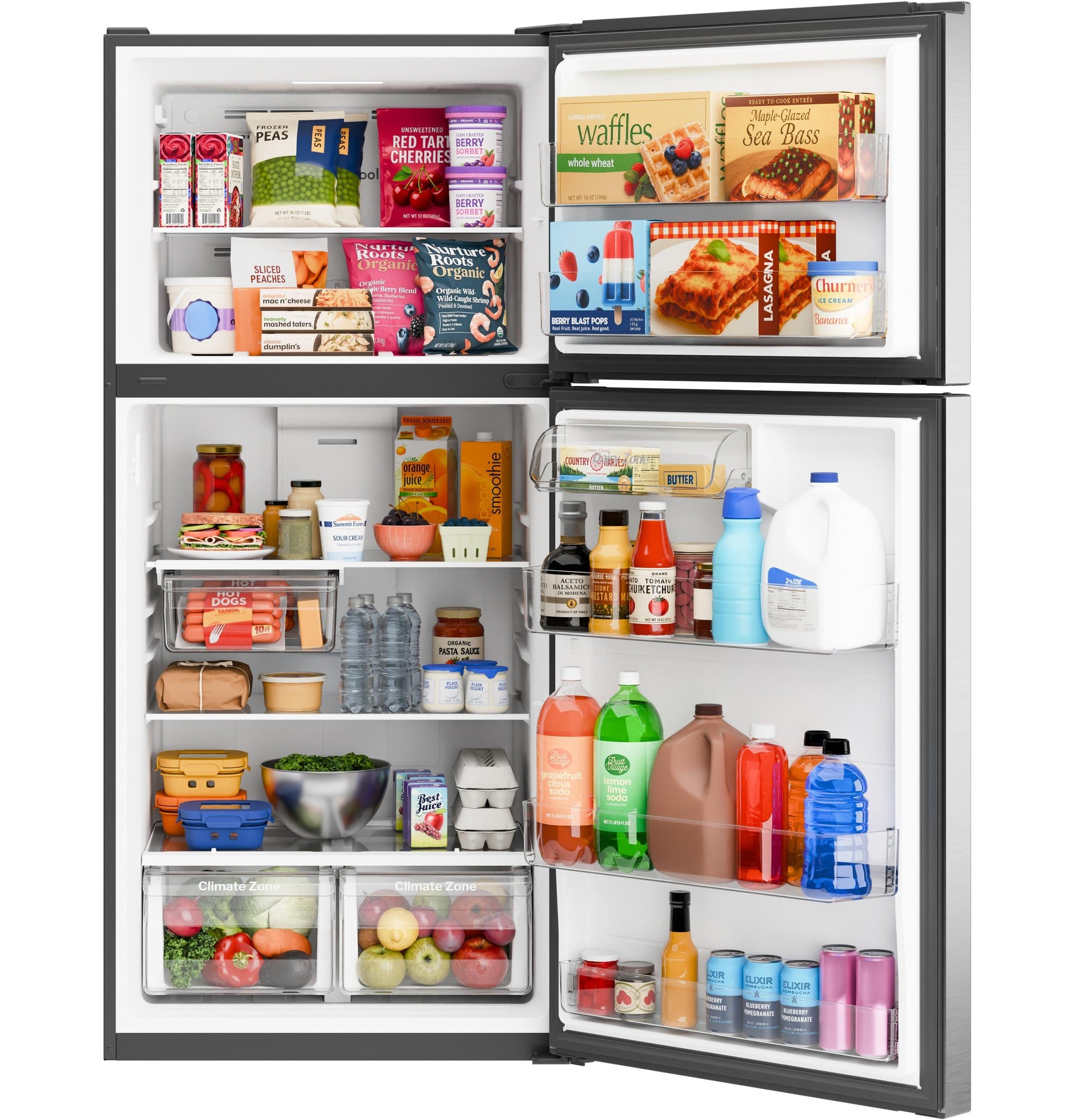 Ge Appliances GPS19KYZFS Ge 19 Cu. Ft. Garage Ready Top-Freezer Refrigerator