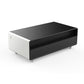 Forno FCTFR700651WHT Forno Evoluto Tavolo 51-Inch White Smart Coffee Table - Dual Refrigerator Drawers, Bluetooth 5.0 Audio, Wireless Charging & Rgb Ambient Light