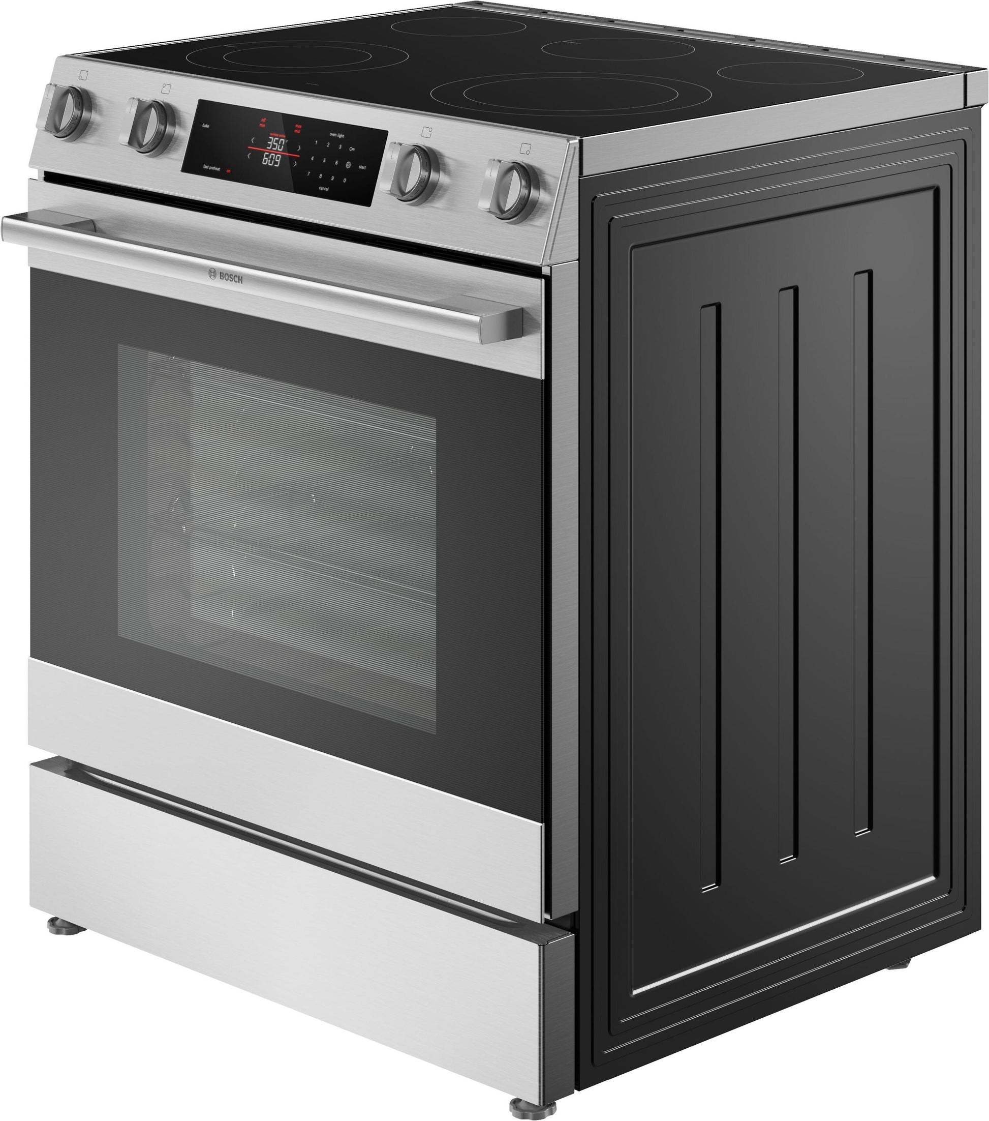 Bosch HEF3050MU 100 Series, Freestanding Electric Cooker, 30'', Stainless Steel