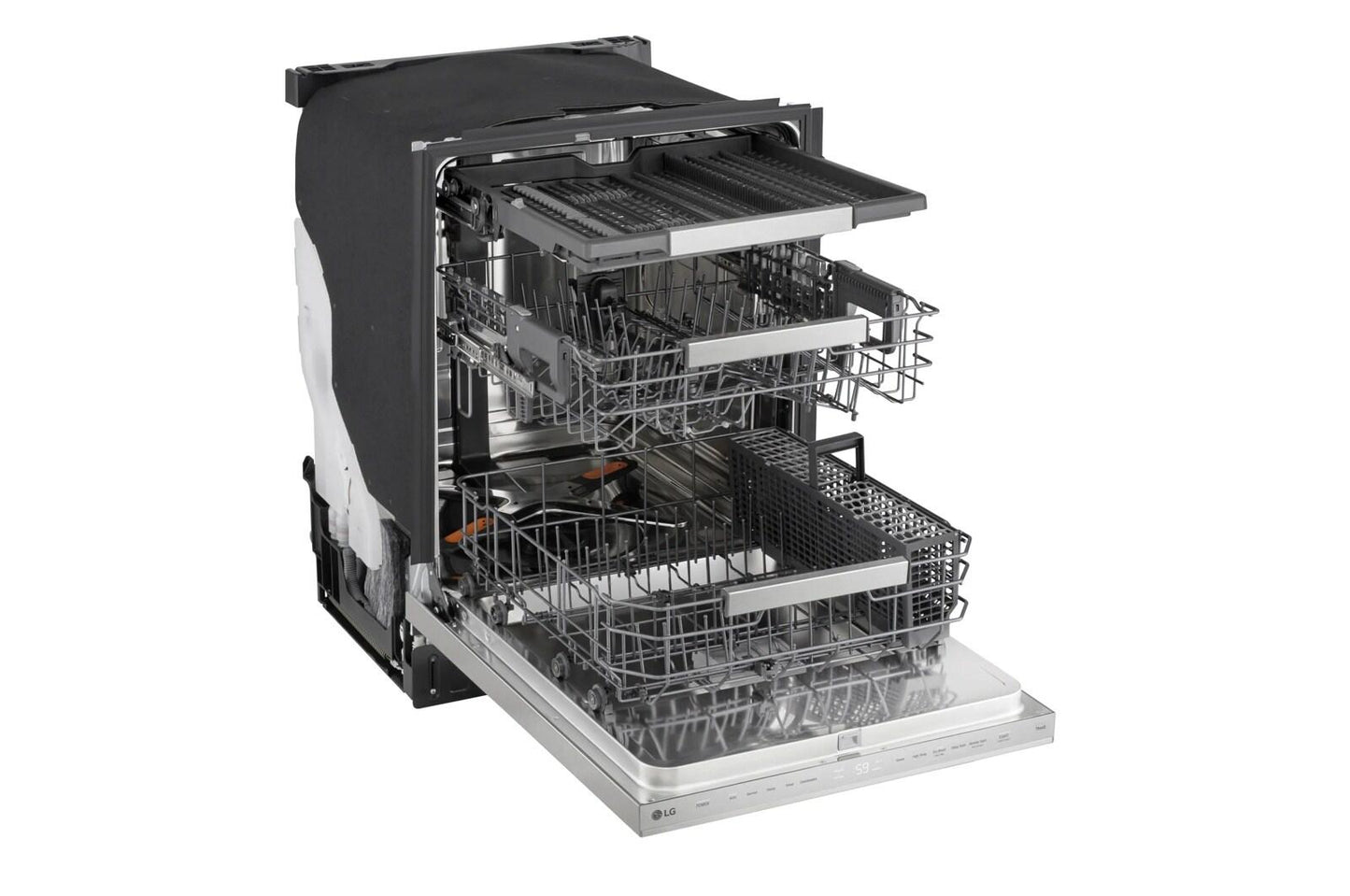 Lg LDNPM654S Smart Flushfit™ Top Control Dishwasher With 1-Hour Wash & Dry, Quadwash® Pro, And Dynamic Heat Dry™ W/Autovent Dry™